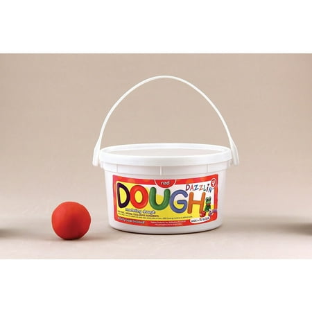 UPC: 0081187483015 | HYG48301 – Dazzlin Dough Red 3 lb. tub by Hygloss Products Inc.