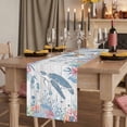thumbnail image 2 of Table Runners 120 Inches Long Dress Scarves, Coastal Turtle Farmhouse Coffee/Dining/Kitchen Table Runner for Living Room, Beach Nautical Ocean Coral Seahorse Vintage 13x120 Inch, 2 of 9