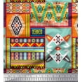 thumbnail image 1 of Soimoi Viscose Chiffon Fabric Southwestern Patchwork Print Fabric by the Yard 42 Inch Wide, 1 of 1