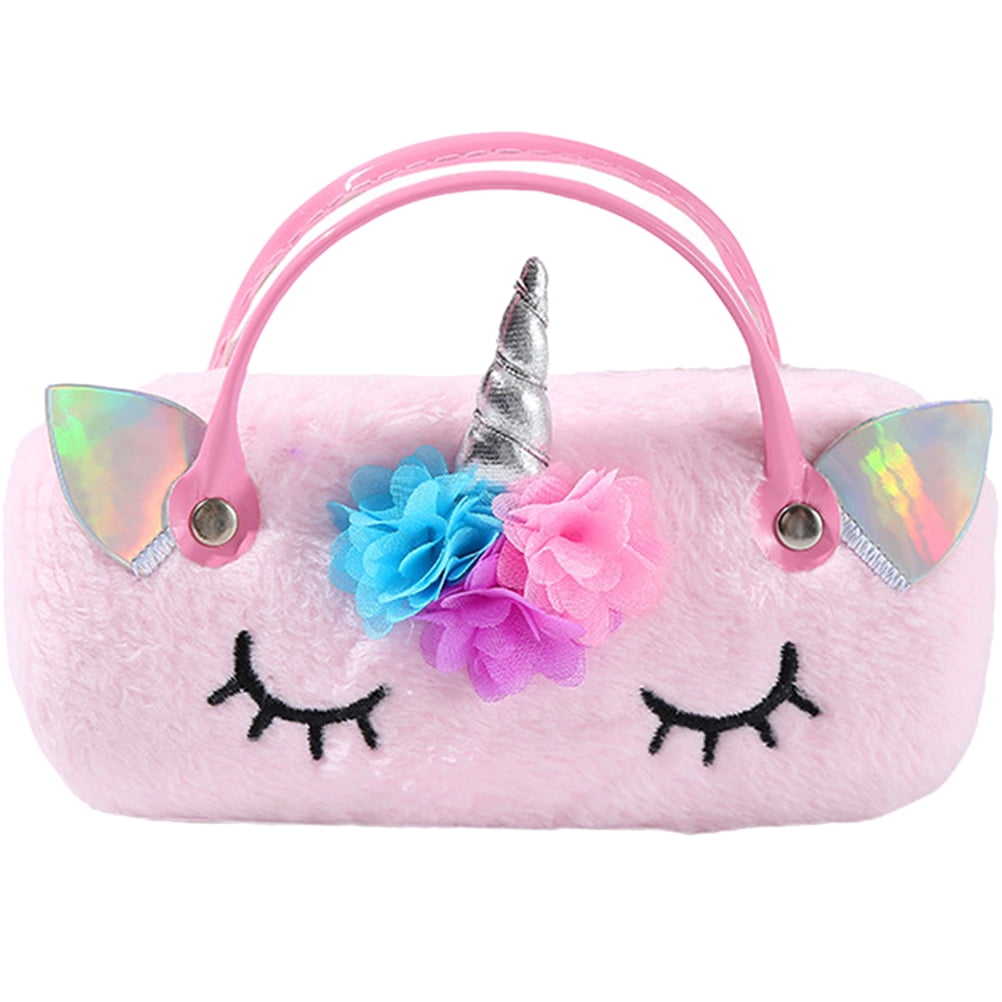 Plush Unicorn Glasses Case Handheld Eyeglass Case Sunglasses Case