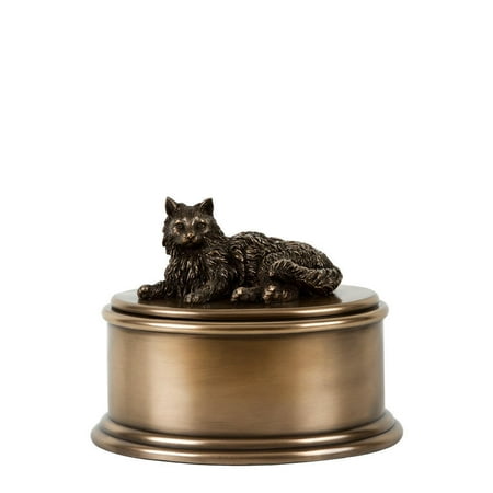 Figurine Cremation Urns - Perfect Memorials Long Hair Cat Figurine Cremation Urn