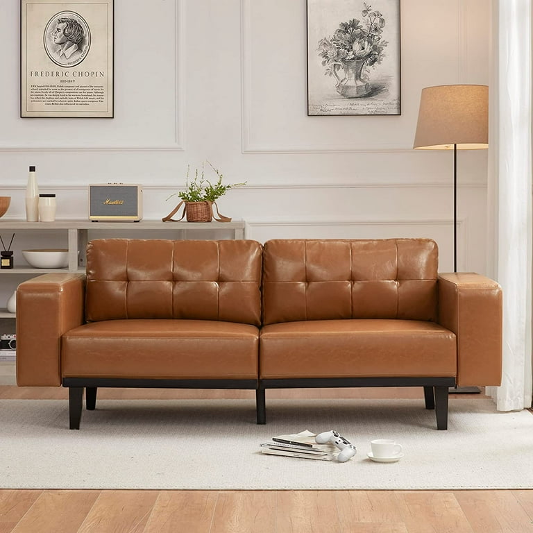 Deep Seated Oversized Leather Sofa Baci Living Room