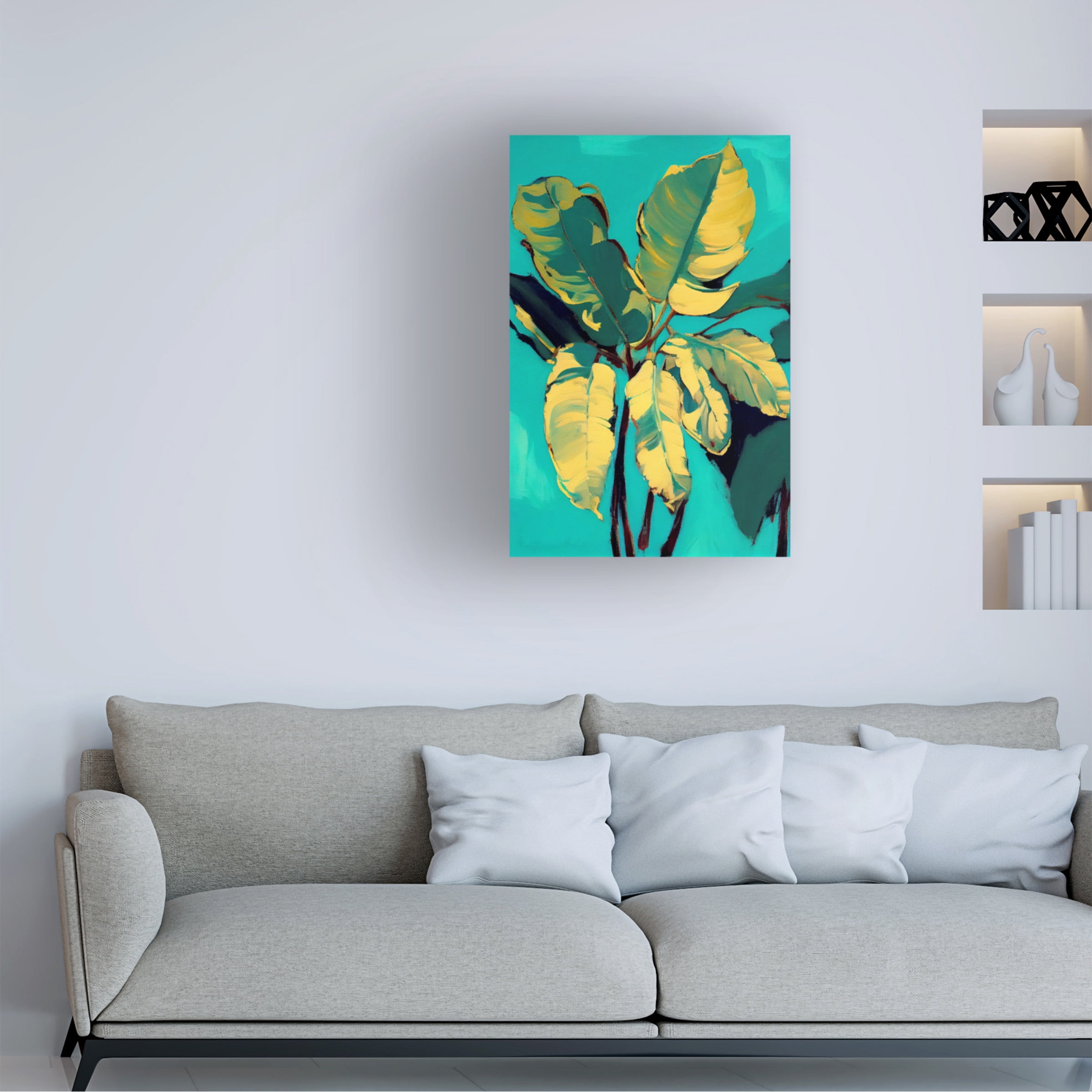 Treechild 'Banana Leafs' Canvas Art