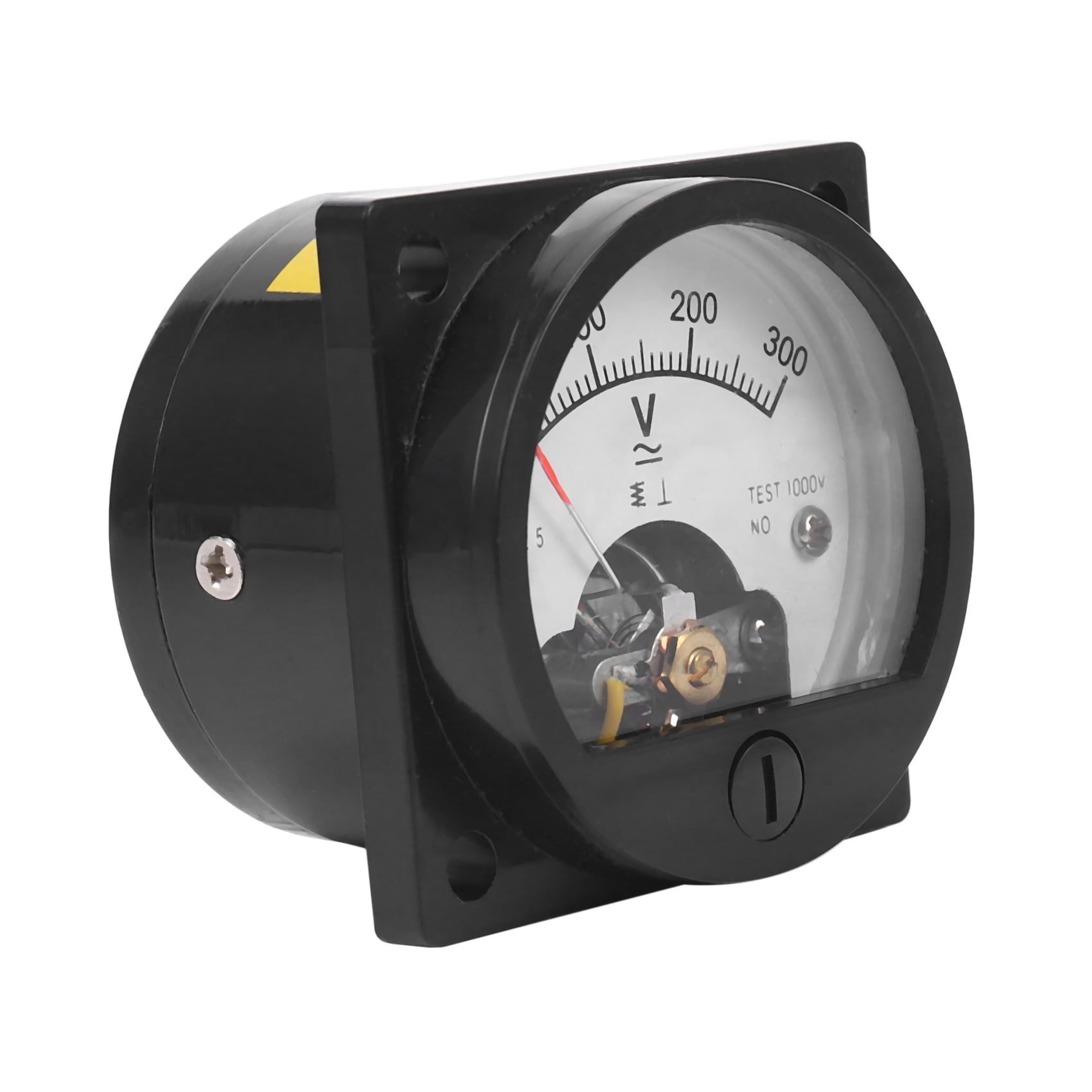 10X AC 0-300V Round Analog Dial Panel Meter Voltmeter Gauge Black