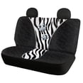 thumbnail image 2 of Pzuqiu Car Seat Covers Set Easy to Install Polyester, Compatible with Sedan Seats Car Seats, for Truck Trucks, Black and White Striped Claw Marks, 2 of 10