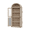 Wood color, variant on 71'' Tall Arched Bookcase, Industrial 5-Tier Arched Bookshelf with 4 Doors and Open Shelf, Anti-Tip Design, Freestanding Display Storage Cabinet for Living Room Bedroom Study