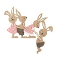 thumbnail image 4 of Rústico Pascua Primavera Decoración Puerta Marco Decoración Suministros para fiestas Interior Exterior Artesanía Centro de mesa Festival Vacaciones 28cmx30cm Sunnimix Letrero de mesa, 4 of 8