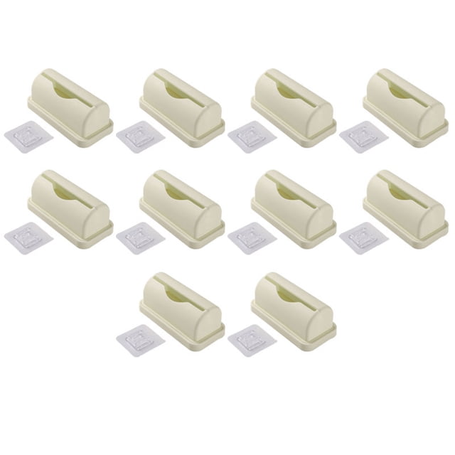 Casa Caja de Almacenamiento de Bolsas de Basura Simple Sin Perforaciones Caja de Almacenamiento Extraíble Montada en la Pared Caja de Almacenamiento de Bolsas de Basura Simple B