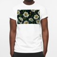 thumbnail image 3 of Daisy Classic White 100% Cotton T-Shirt | Men's Casual Wear Basic Tee | Comfortable Breathable Fabric | Short Sleeve Shirt for Everyday Wear in Summer, 3 of 5