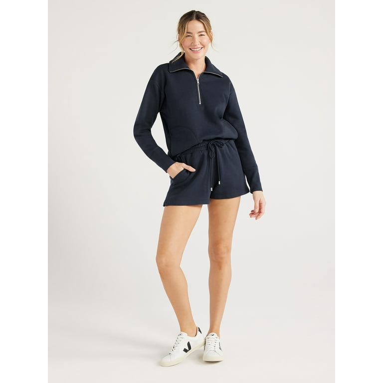 【新品未開封】NEE HALF ZIP SWEAT Lサイズ Free Assembly women's Half Zip Sweatshirt - XS-XXXL