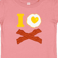 thumbnail image 4 of Inktastic I Love Bacon and Eggs Boys or Girls Baby T-Shirt, 4 of 5