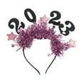 thumbnail image 1 of Diadema de Feliz año Nuevo 2023, de aro para el pelo, diademas para el pelo, de recuerdo de fiesta para Festival de Carnaval, Unisex,, 1 of 9