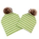thumbnail image 4 of Par de Sombrero de Madre Y Bebé Gorro de Invierno Decorativos de Dormitario de Verde, 4 of 9