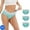 Mint Green, variant on Womens Briefs Underwear Plus Size Colored And Minimalist Cotton Waist Lifting And Buttocks Closing Triangular Underwear