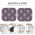 thumbnail image 6 of Xecao Snake And Floral for Foldable Car Sun Shades (2-Pack) offer sun protection with an easy-fold design for convenient windshield shading., 6 of 7