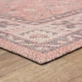 thumbnail image 4 of Mainstays Zula Jardin Low Pile Stain/Fade Resistant Polyester Indoor Accent Rug, Pink, 1'8" x 2'10", 4 of 6