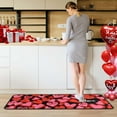 thumbnail image 3 of Valentines Day Kitchen Rugs Set of 2,Love Heart Welcome Decorative Non-Slip Rugs Holiday Wedding Party Profile Floor Mat for Home Kitchen 17"x47"+17"x30", 3 of 6