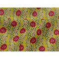 thumbnail image 4 of oneOone Viscose Jersey Fabric Leaves & Floral Block Print Fabric BTY 60 Inch Wide, 4 of 5
