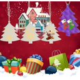 thumbnail image 5 of Adornos de madera Adornos navideños de madera Manualidades colgantes, 5 of 5