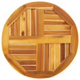thumbnail image 5 of vidaXL Plateau de Table 60x2 cm Rond en Bois Massif d'Acacia, 5 of 5