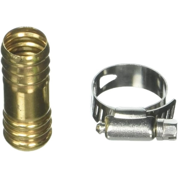 Orbit 3 Pack 5/8 Inch Brass Shank Water Hose Repair Mender with Clamp