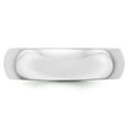 thumbnail image 2 of 14k White Gold 6mm Half-Round Band - Size 10, 2 of 3