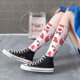 thumbnail image 5 of Fotbe Valentine Gnomes Calcetas Divertidas Estampadas para Hombre y Mujer, Calcetas de Algodón hasta la Rodilla para Caminar, Correr, Enfermería y Embarazo, 5 of 6