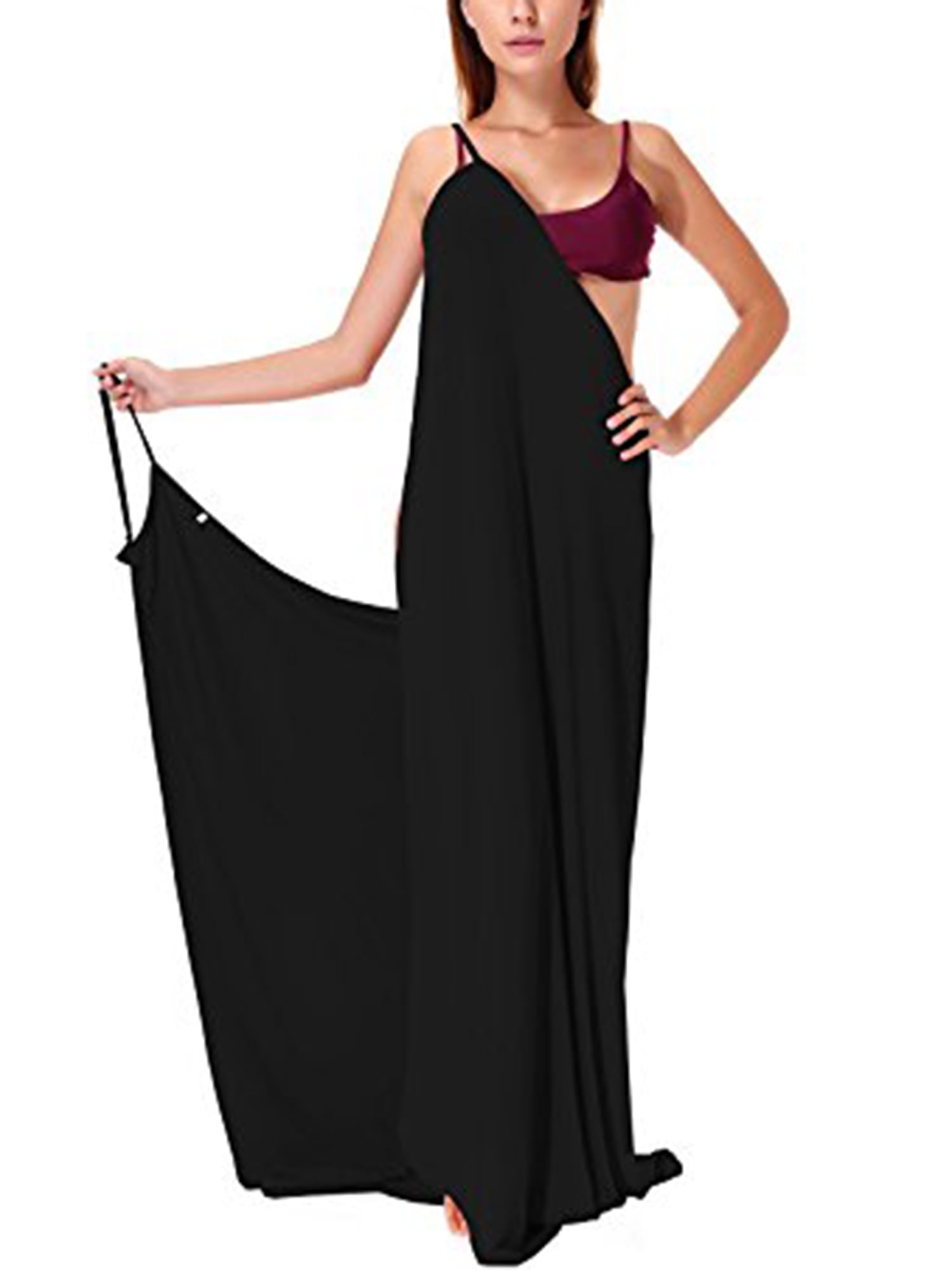 black long beach dress