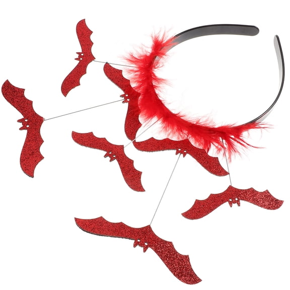 WEUVEB Party Headband for Women Bat Wing Style 1Pack
