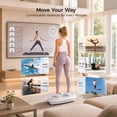 thumbnail image 3 of Patbrela Vibration Plate Exercise Machine for Lymphatic Drainage & Home Fitness, Whole Body Workout Platform for Weight Loss, with 199 Speed Levels and 9 Preset Programs, 400 Lb Capacity, White, 3 of 9