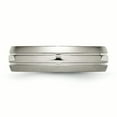 thumbnail image 3 of Titanium Grooved 6mm Brushed and Polished Band Size 5, 3 of 6