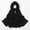 Black One Size, variant on Muslim 'S Classic and Practical Women's Solid Color Casual Scarf Headscarf, Gauze Linen Feeling Scarves Lightweight Soft Beach Shawl Wraps, Women Hijab Cloth Islam Turban Wraps Navy One Size