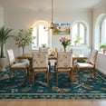 thumbnail image 4 of Moynesa Insect 8'x10' Large Area Rugs for Living Room Washable Natural Bedroom Rug Bug Accent Carpet for Dining Room Nursery Office Sunroom Stain Resistant Non Slip, Green, 4 of 12