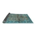 thumbnail image 2 of Ahgly Company Indoor Square Abstract Light Blue Contemporary Area Rugs, 3' Square, 2 of 4