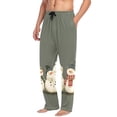 thumbnail image 2 of FORMRS Mens Pajama Pants with Pockets Soft Cotton Sleepwear Lounge Bottoms, Sizes S-2XL, Gray Snowmen, 2 of 7