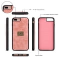 thumbnail image 5 of iPhone 8 Plus Wallet Detachable Case, iPhone 7 Plus Case, Dteck [wrist band & metal buckle] [14 Card Slots] Zipper Purse Phone Case Folio Flip PU Leather Removable Magnetic Back Cover, Pink, 5 of 10