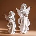 thumbnail image 3 of Figura de ángel de la guarda de resina - Figura de ángel de jardín - Alas - Chica adorable(S), 3 of 4