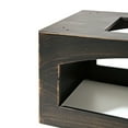 thumbnail image 3 of 37-Inch Rectangular Metal Outdoor Wood Burning Fireplace - Outdoor Fireplace with Built-in Log Storage and Poker-Brushed Bronze,, 3 of 9