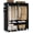 Black, variant on Portable Wardrobe Closet with Cover, 81.1 Inch Extra Large Capacity, 3 Hanging Rods and Shelves, Black