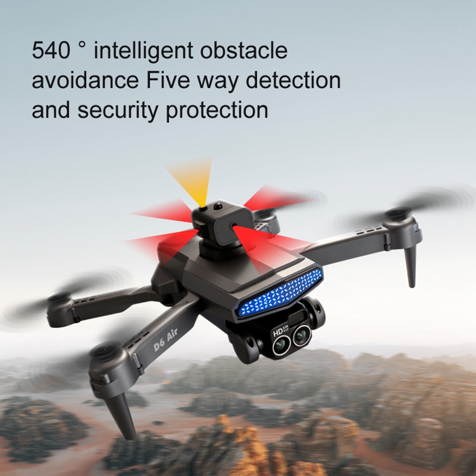 Drone with 4K Camera for Adults and Kids,FPV RC Quadcopter with Optical flow Sensor, Altitude Hold, 1Batteries, Black