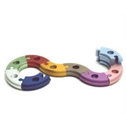 Round Puzzle Multicolor Menorah Candleholders