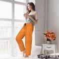 thumbnail image 6 of KLL Womens Orange Glitter2 Print Pajama Pants Soft Pajama Bottoms for Women Cozy Lounge Pants, 6 of 7