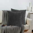 thumbnail image 5 of LYCAQL Pack of 2 Decorative Outdoor Solid Waterproof Throw Pillow Covers flax Linen Garden Farmhouse Cushion Cases for Patio Tent Balcony Couch Sofa 15.7x15.7 inch, 5 of 5