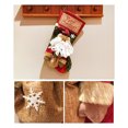 thumbnail image 4 of Christmas Stocking,20'' Classic Christmas Stocking Santa, Snowman, Reindeer,Xmas Character 3D Plush with Faux Fur Cuff Christmas Decorations and Party Accessory(Santa), 4 of 5