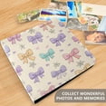 thumbnail image 5 of Photo Album 11.8x11.2 Inch Leather Cover Photo Book Scrapbooking Albums for Weddings Birthdays Anniversaries Colorful Bow Pattern, 5 of 9