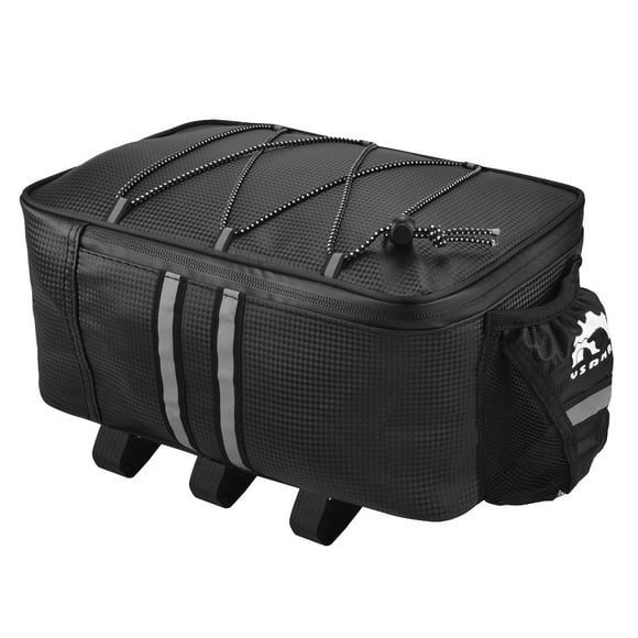 YSANAM Modern Bike Rack Bag in Black, Red, or Blue - Lightweight PU Foam Design, 31x20x15cm, 255g
