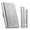 Silver, variant on Metal Vintage Cigarette Case - With J6 Lighter Metal Case, Holds 12pcs 100mm Cigarettes or as an Organizer for RFID Credit Cards and Cash (Black)