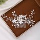 thumbnail image 1 of Perla Flor Peine Pelo Hecho A Mano Accesorios Para El Cabell, 1 of 5