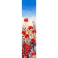 thumbnail image 3 of Mayes, Hilary 7x14 Black Modern Framed Museum Art Print Titled - Poppy Field I, 3 of 5