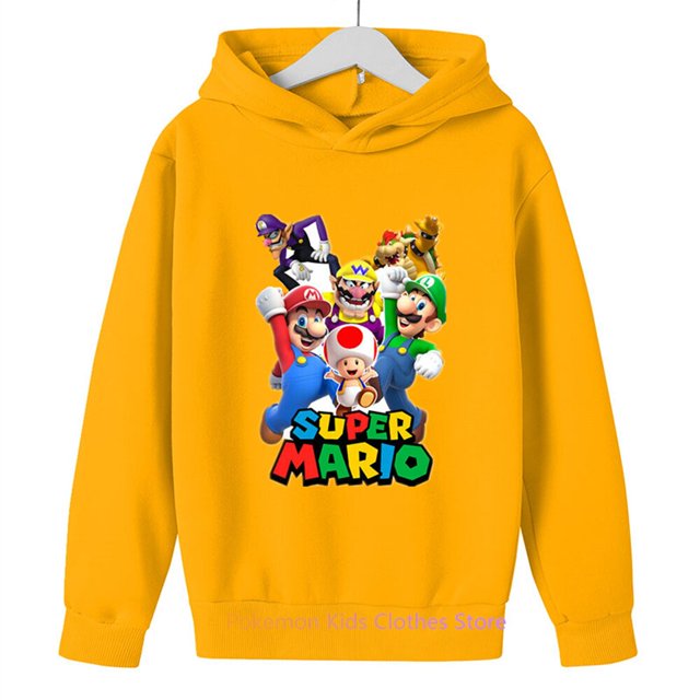 Suéter con estampado de Super Mario Bros para niños, ropa de otoño para bebés, jersey para niños y niñas de 3 a 12 años qym unisex